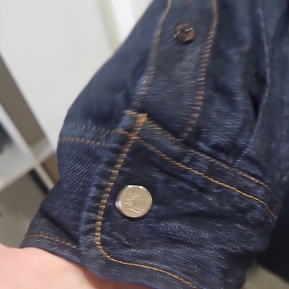 Ralph Lauren Deep Blue Denim V-neck Dress with pockets size 12 - Picture 6 of 10